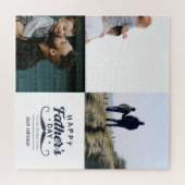 父の日のヒゲトリビュートデザイン ジグソーパズル (横)