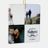 父の日のヒゲトリビュートデザイン セラミックオーナメント (右)