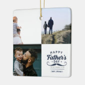 父の日のヒゲトリビュートデザイン セラミックオーナメント (左)