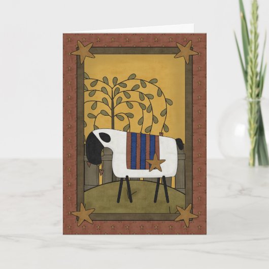 父の日のヒツジ カード (正面)