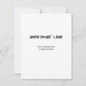 父の日のヒーローに贈るカード カード (裏面)