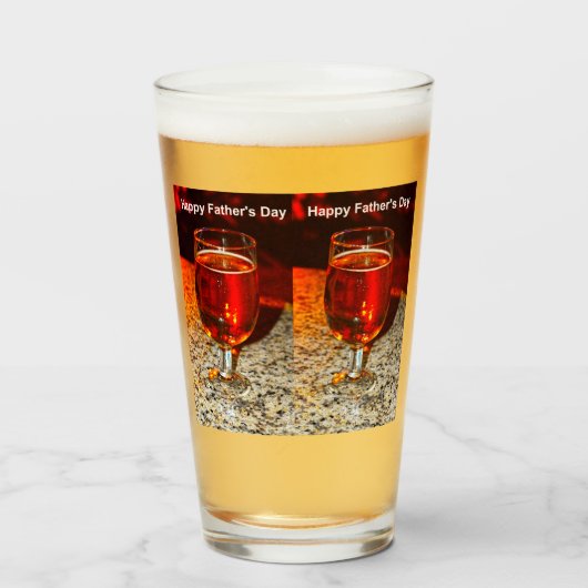 父の日のビール1杯 タンブラーグラス (ドリンク正面)