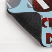 父の日のフットボールの接地のパパ マウスパッド (コーナー)