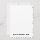 父の日のフラットグリーティングカード 招待状 (裏面)