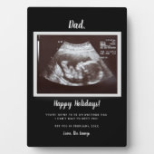 父の日のプレゼントに最適！超音波エコー写真で妊娠報告 フォトプラーク (正面)