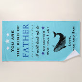 父の日のプレゼント / お父さんの誕生日ギフト ビーチタオル (正面)