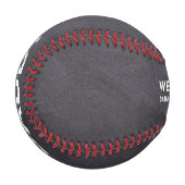 父の日のプレゼント お父さん 私たち愛してるよ チョークボードに刻んで 野球ボール (正面左)