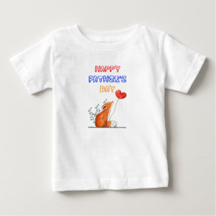 父の日のプレゼント キツネパパ Daddy ギフト きつね お父さん ベビーTシャツ