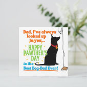 父の日のプレゼント 犬パパ カード (スタンド正面)