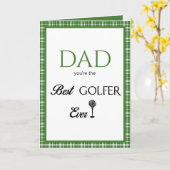 父の日のベストゴルファー カード (黄色い花)