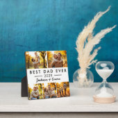 父の日のベストダッドエバー 5枚の写真のコラージュ フォトプラーク (インサイチュ)