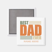 父の日のベストダッドパーソナライズギフトアイデア マグネット (正面/裏面)