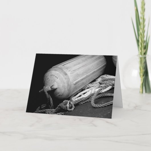 父の日のボートのBouy幸せなカード カード (正面)