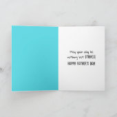 父の日のボーリングストライキ カード (内部)