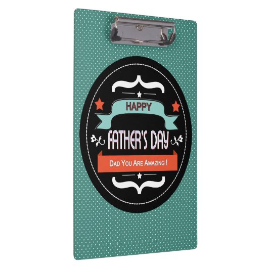 父の日のポスターと水玉模様&ブラックラベル クリップボード (右)