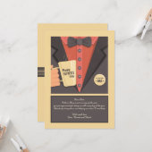 父の日のマグの挨拶状 カード (正面/裏面インサイチュ)