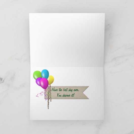 父の日のマップ上のレトロな車 カード (内部)