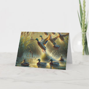 父の日のマラード・アヒル カード