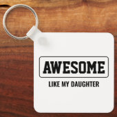 父の日のミニマル素晴らし主義者 キーホルダー (正面)