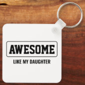 父の日のミニマル素晴らし主義者 キーホルダー (裏面)