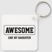 父の日のミニマル素晴らし主義者 キーホルダー (裏面)