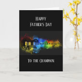 父の日のミュージシャン ミュージック ギター カード (黄色い花)