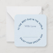 父の日のメモカード ノートカード (裏面)