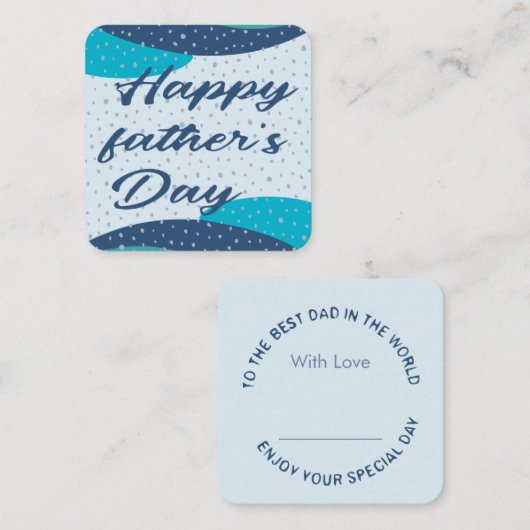 父の日のメモカード ノートカード (正面/裏面)