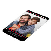 父の日のモダンカスタム写パーソナライズされた真 マグネット (左側)