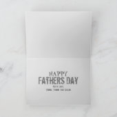 父の日のモダンシンプル道具お洒落 シーズンカード (内部)