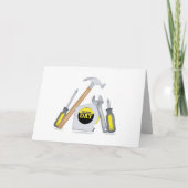 父の日のモダンシンプル道具お洒落 シーズンカード (正面)