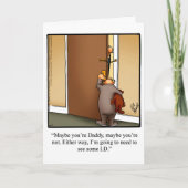 父の日のユーモアのグリーティングカード カード (正面)