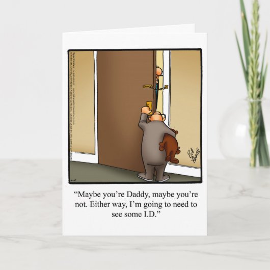 父の日のユーモアのグリーティングカード カード (正面)