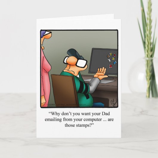 父の日のユーモアのグリーティングカード カード (正面)