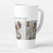 父の日のラテマグカスタム- 3写真と文字 カフェラテマグ (右アングル)