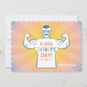 父の日のヴィンテージの招待。 招待状 (正面)