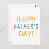 父の日のヴィンテージはがき。 ポストカード (正面/裏面)