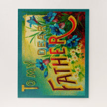 父の日のヴィンテージを父親愛に16" x 20"