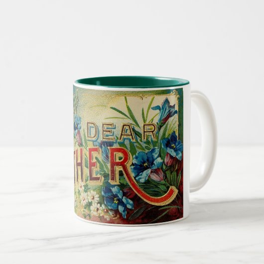 父の日のヴィンテージ 私の大切な父 ツートーンマグカップ (正面右)