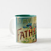 父の日のヴィンテージ 私の大切な父 ツートーンマグカップ (正面左)