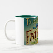 父の日のヴィンテージ 私の大切な父 ツートーンマグカップ (左)