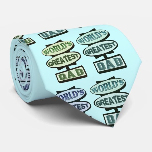 父の日の世界で最も素晴らしいパパのタイ ネクタイ (ロール)