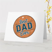 父の日の世界で最高のパパ カード (黄色い花)