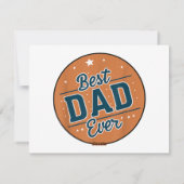 父の日の世界で最高のパパ シーズンカード (裏面)