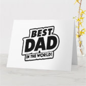 父の日の世界で最高の父 カード (黄色い花)