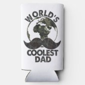 父の日の世界のクールパパ スリム缶クーラー (裏面)