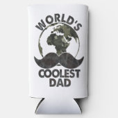 父の日の世界のクールパパ スリム缶クーラー (正面)