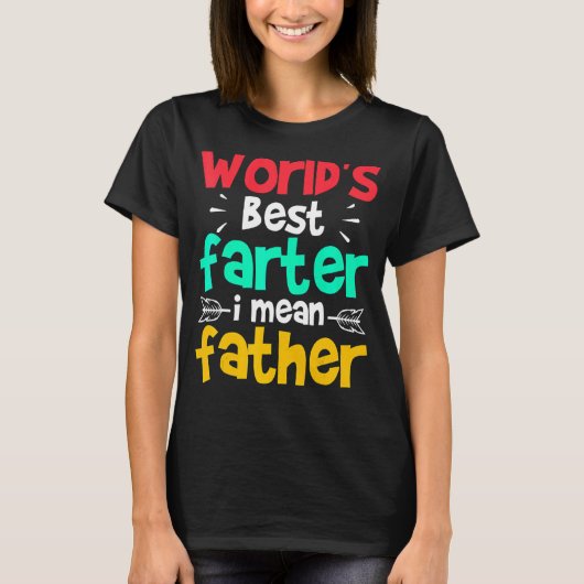 父の日の世界のファーター私は父最高のを意味する Tシャツ (正面)