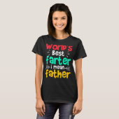 父の日の世界のファーター私は父最高のを意味する Tシャツ (正面フル)