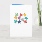 父の日の世界の最高のパパ文字カスタムカード カード (裏面)